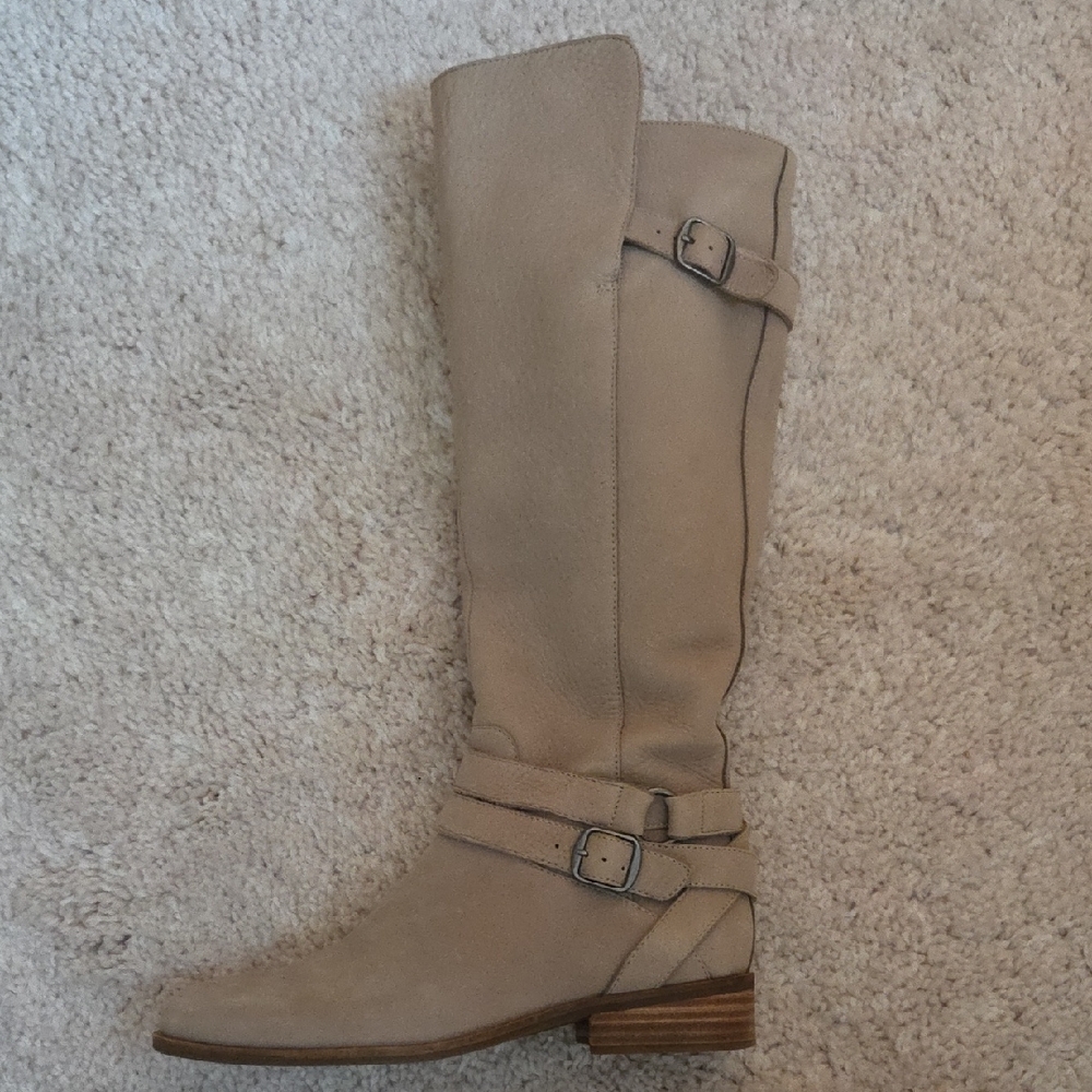 Lucky Brand Beige Over the Knee Boots